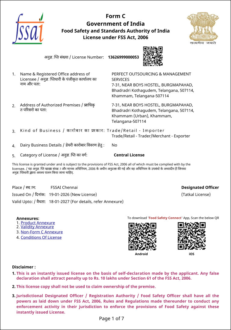 FSSAI Certification